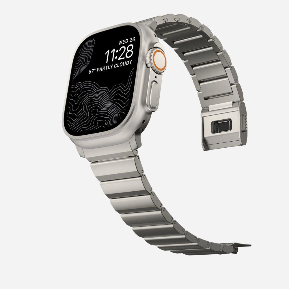 Tech-Protect SteelBand til Apple Watch 4 / 5 / 6 / 7 / 8 / 9 / SE / Ultra 1 / 2 (42/44/45/49 mm) - titanium