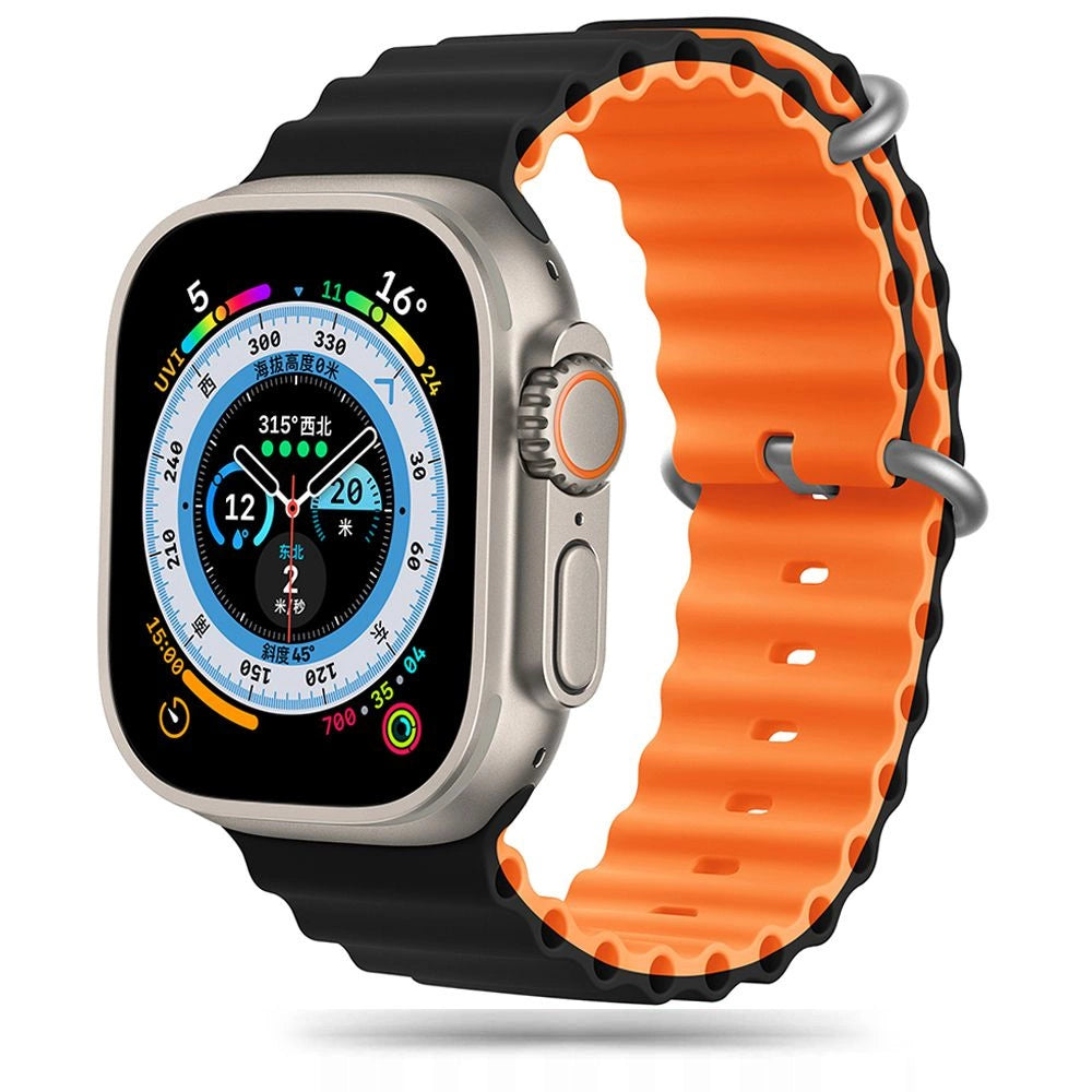 Tech-Protect IconBand Pro Strap til Apple Watch 4 / 5 / 6 / 7 / 8 / 9 / SE / Ultra 1 / 2 (42/44/45/49 mm) - Orange-Sort
