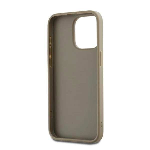DKNY Wrist Strap Stock Logo Case til iPhone 15 Pro Max - beige