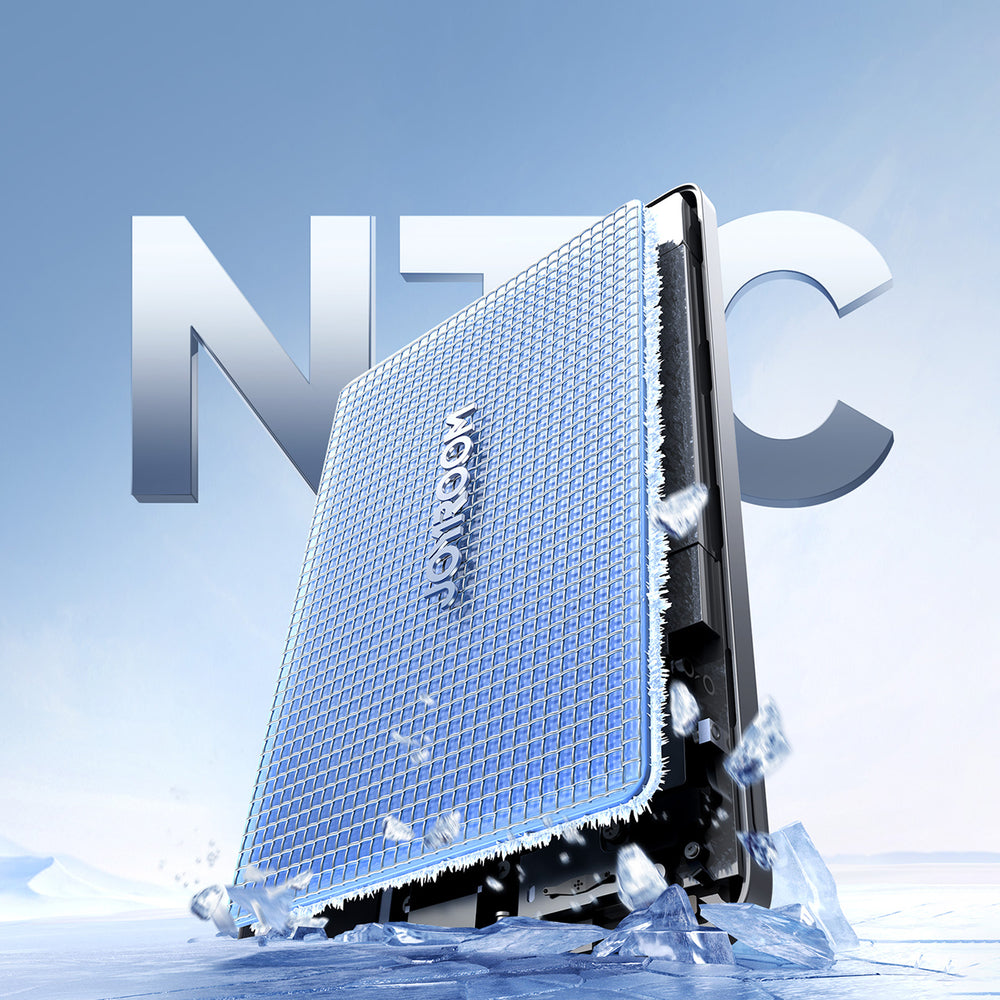 Powerbank Joyroom JR-PBM08 5000mAh 20W ultra-tynn med induktiv opladning - grå