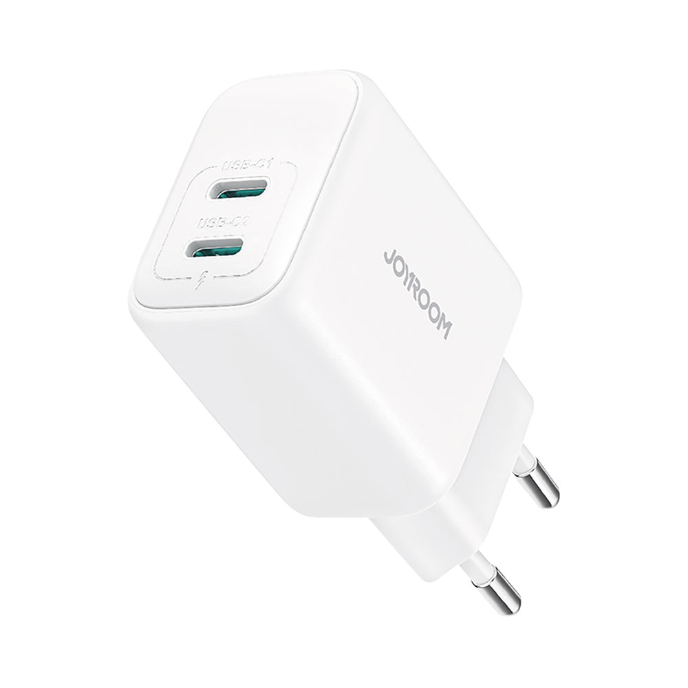 Joyroom JR-TCF12 strømoplader 2x USB-C 20W PD / QC 3.0 - hvid
