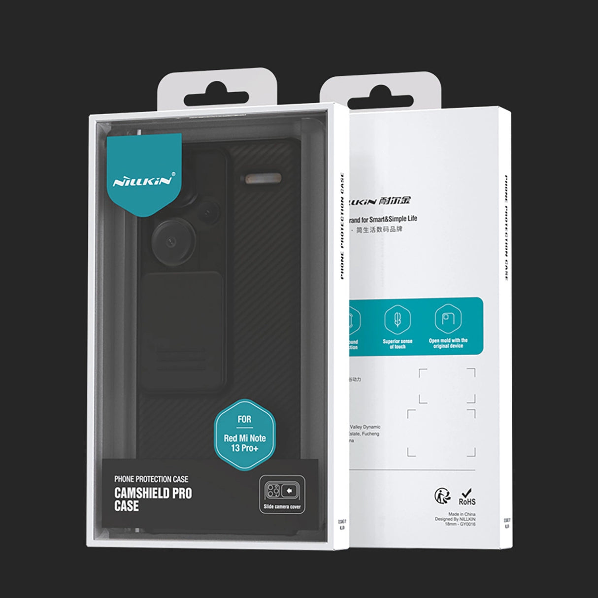 Nillkin CamShield Pro Case til Xiaomi Redmi Note 13 Pro+ 5G - sort