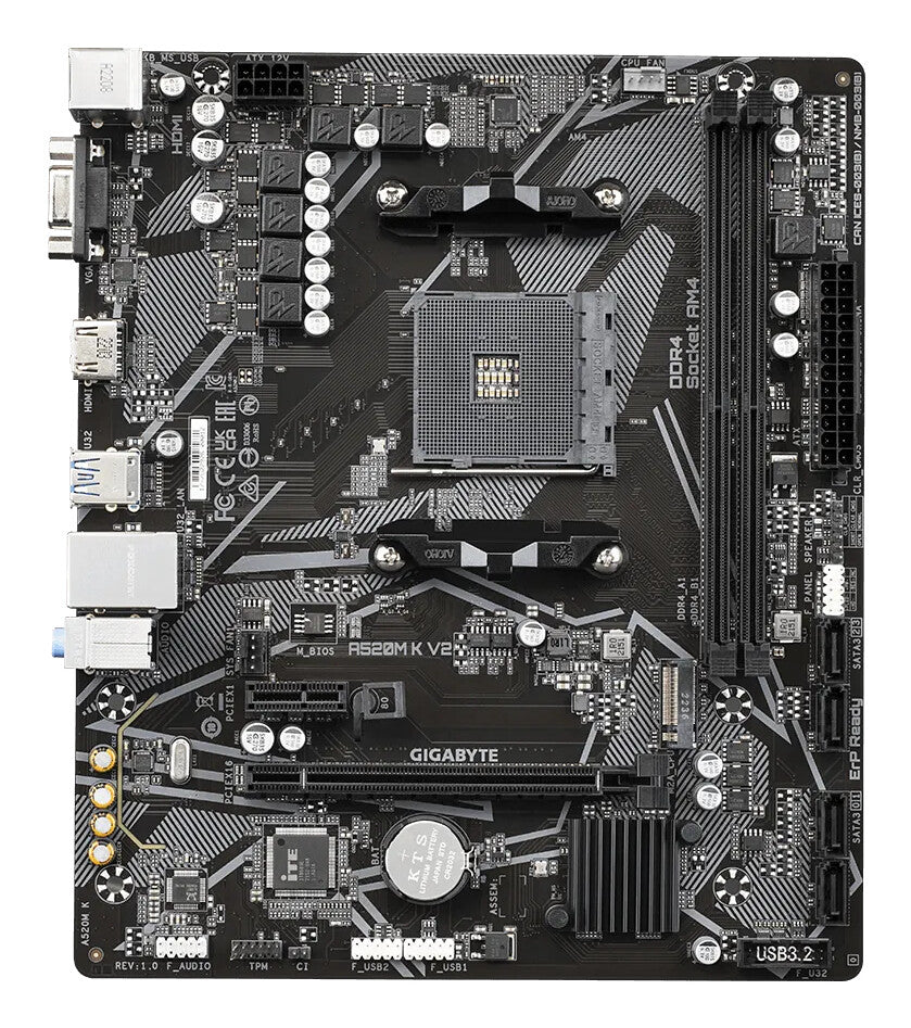GIGABYTE A520M K V2 bundkort AMD A520 Stik AM4 micro ATX