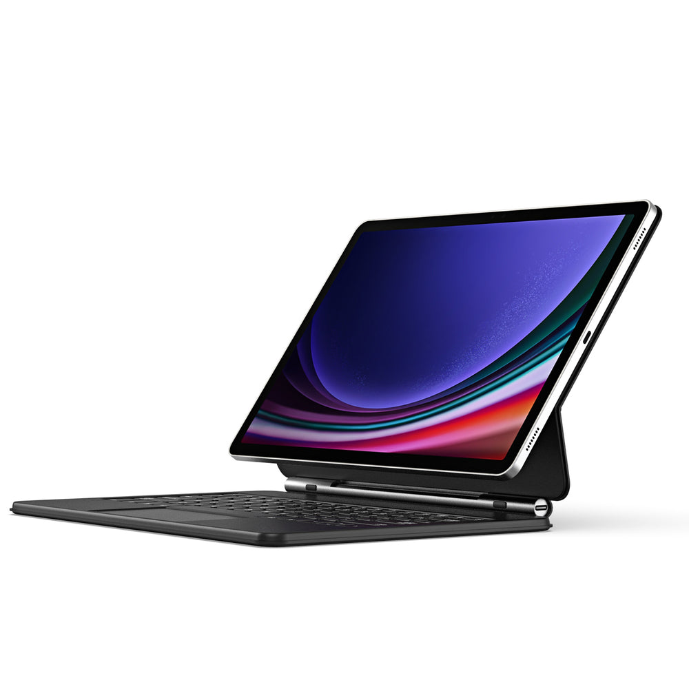 Dux Ducis Keyboard (MK Series) Case with Bluetooth Keyboard for Samsung Galaxy Tab S9+ / S8+ / S7+ - Black