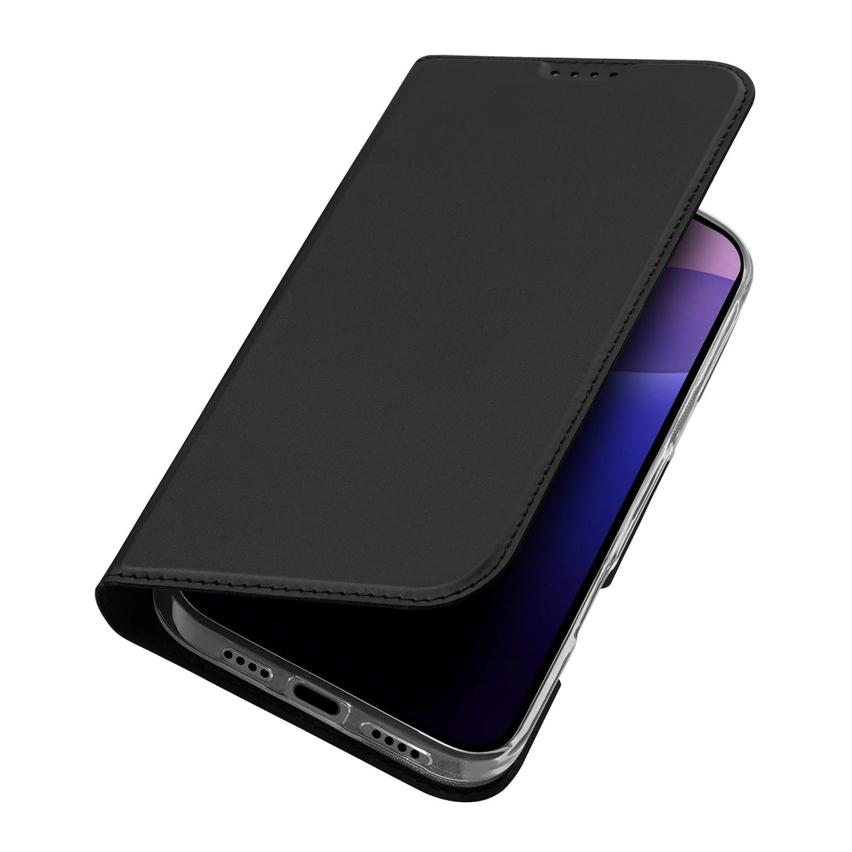 Dux Ducis Skin Pro iPhone 16 Pro Case with Flip and Card Slot - Black