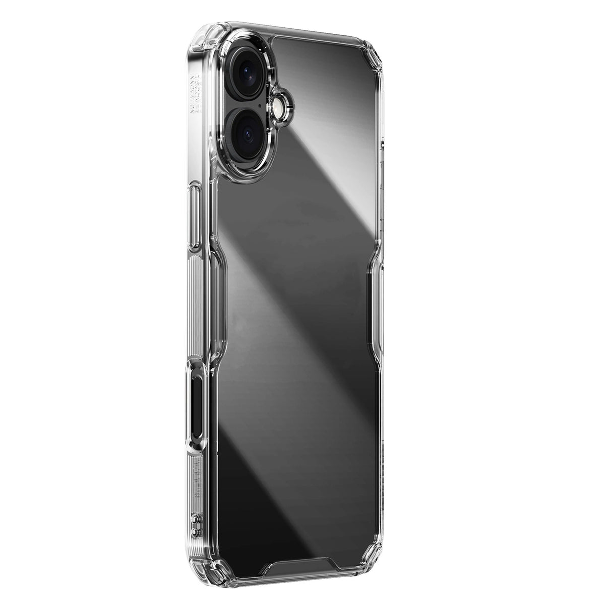 Nillkin Nature Pro Case til iPhone 16 - gennemsigtig og hvid