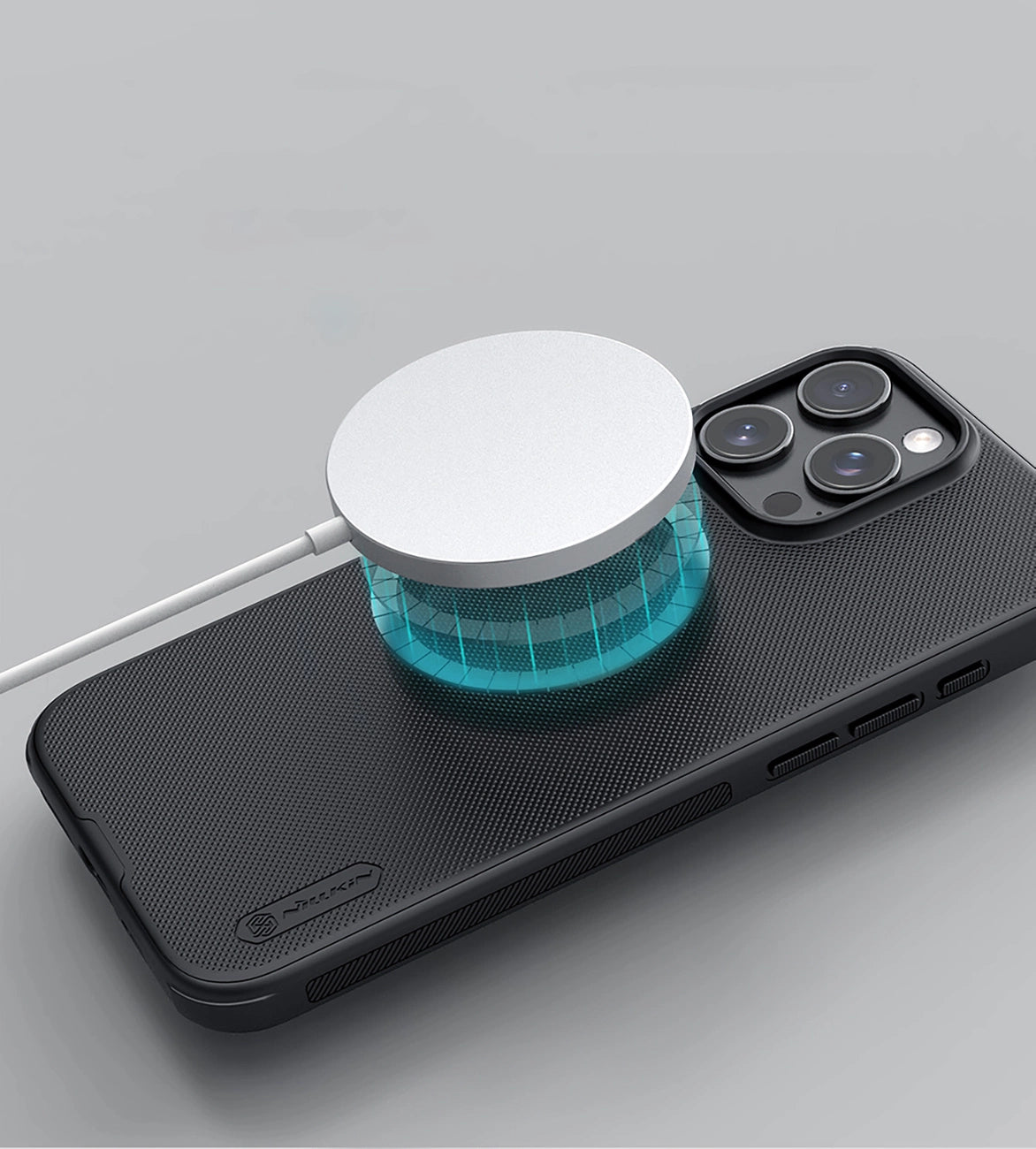 Nillkin Super Frosted Shield Pro Magnetic Case for iPhone 16 Pro - black