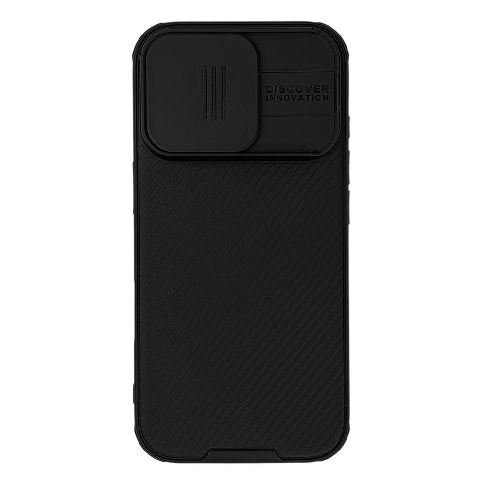 Nillkin CamShield Pro Case til iPhone 16 Pro med kameraomslag - sort