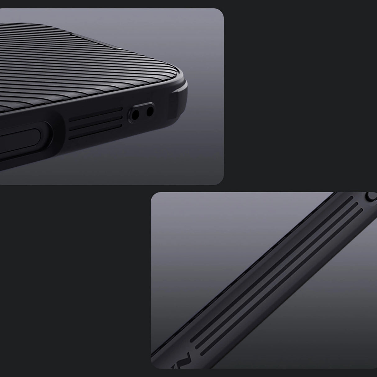 Nillkin CamShield Pro Case for iPhone 16 Pro Max with camera cover - black