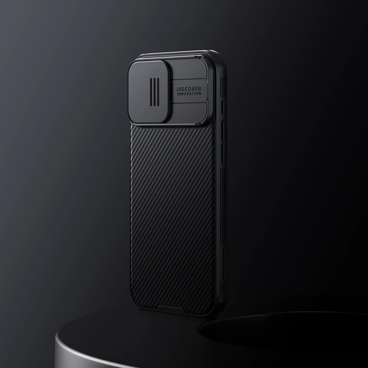 Nillkin CamShield Pro Case for iPhone 16 Pro Max with camera cover - black