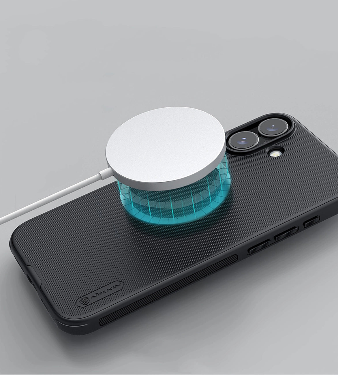 Nillkin Super Frosted Shield Pro Magnetic Case for iPhone 16 - black