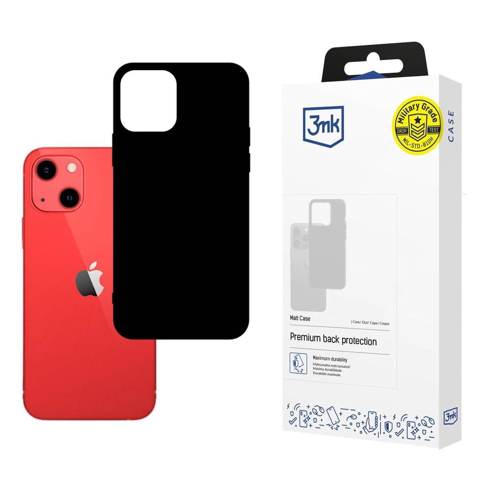 3mk Matt Case til iPhone 13 - sort