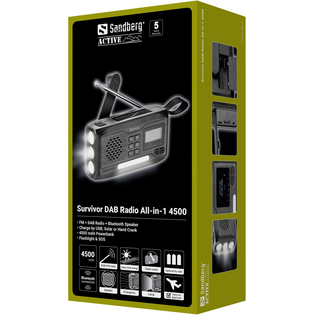 Sandberg 421-17 radio Analog & digital Sort