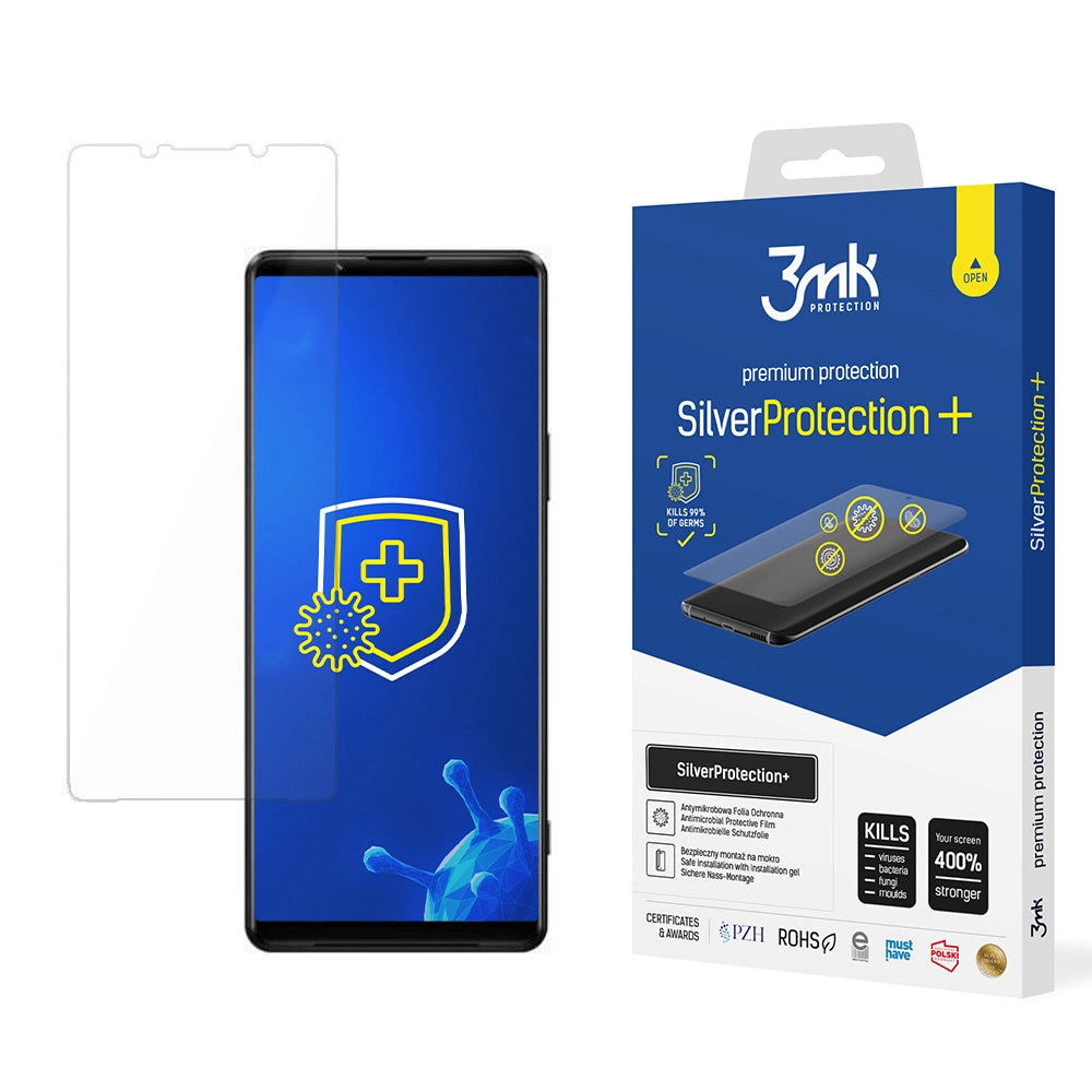 Antibakteriel beskyttende film 3mk SilverProtection+ til Sony Xperia 1 III 5G