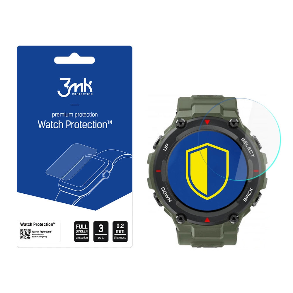 3mk Watch ProtectionTM v. FlexibleGlass hybridglas på Xiaomi Amazfit T-Rex 1.3