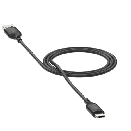 Mophie Charge Essentials USB-A - USB-C Kabel 1m - sort