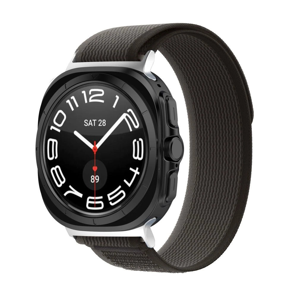 Tech-Protect Nylon Strap for Samsung Galaxy Watch Ultra (47mm) - Black/Orange