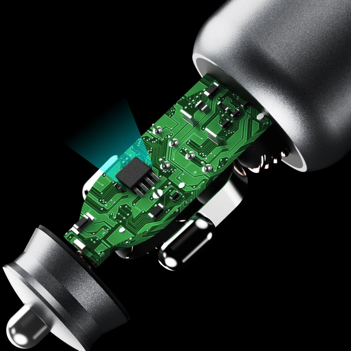 Dudao R4T 25W USB-A / USB-C Biloplader - Grå