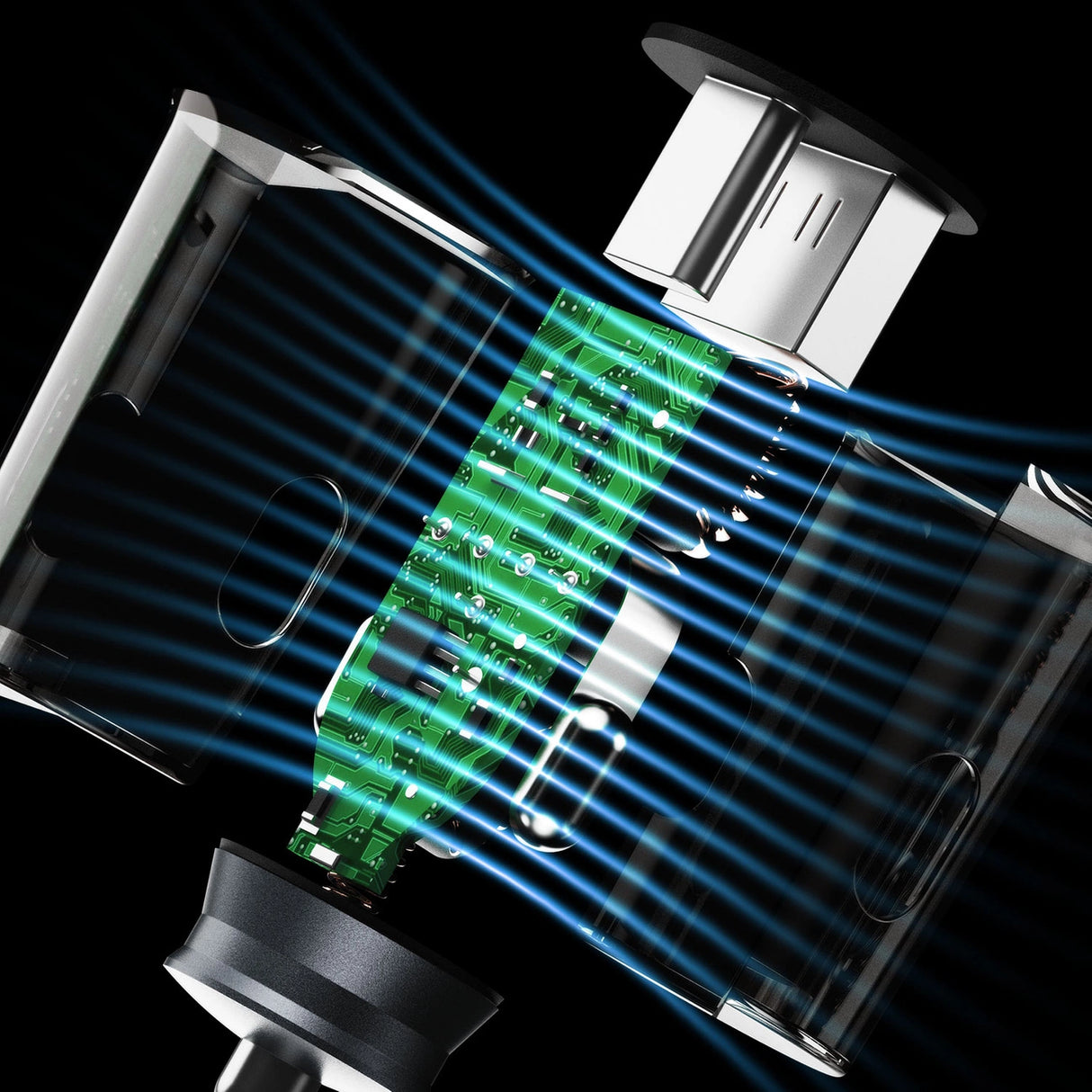 Dudao R4T 25W USB-A / USB-C Biloplader - Grå