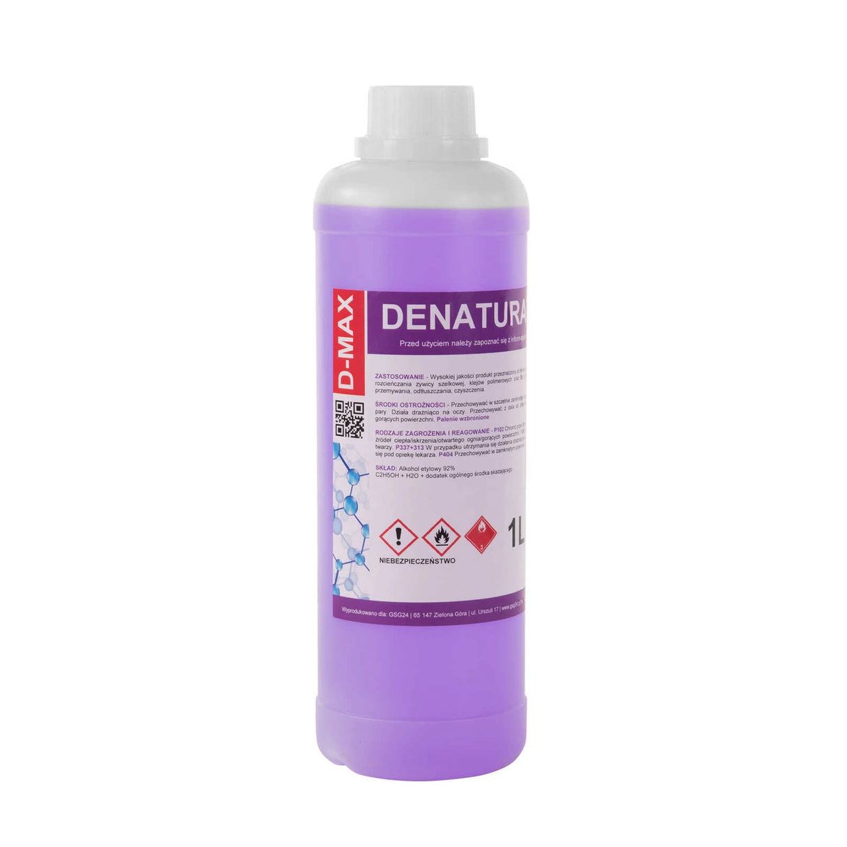 Denatureret alkohol D-MAX 1L