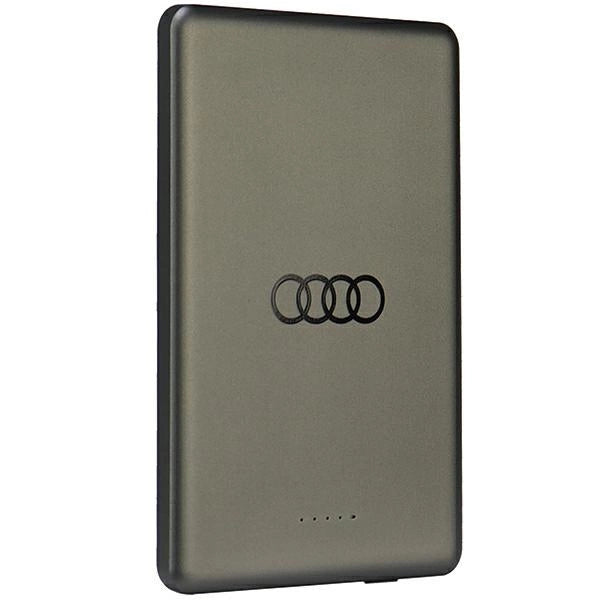 Powerbank Audi Big Logo MagSafe induktiv 15W 5000mAh - grå