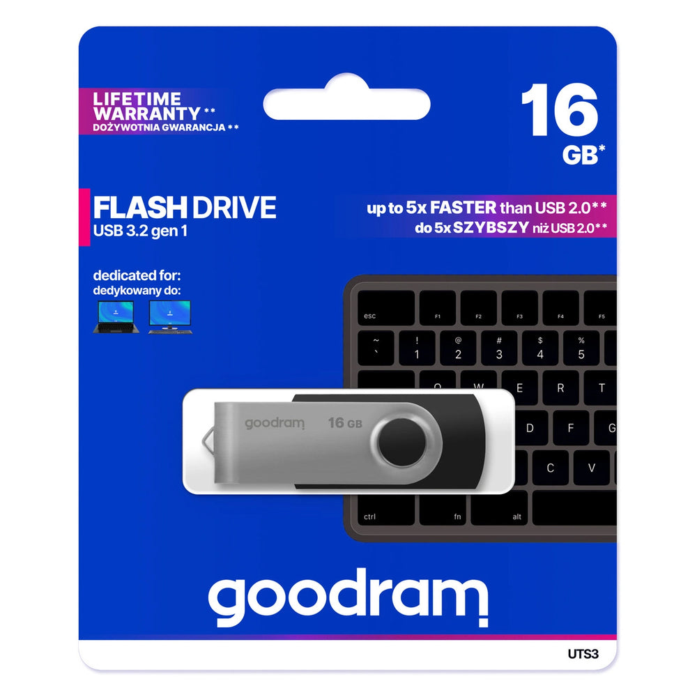 Pendrive 16 GB USB 3.2 Gen 1 UTS3 Goodram - sort