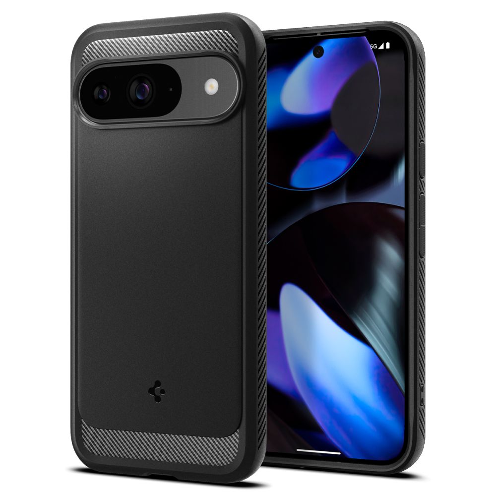 Spigen Rugged Armor Case til Google Pixel 9 / 9 Pro - sort