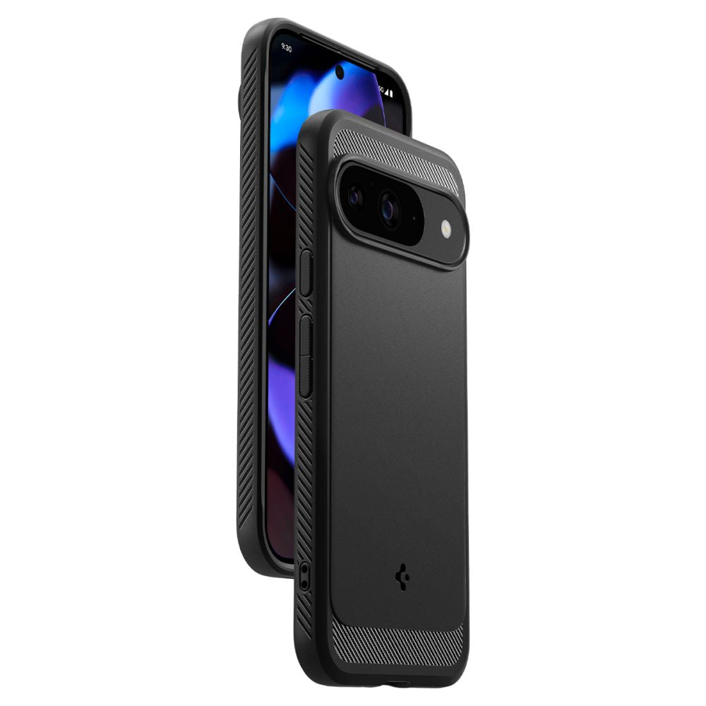 Spigen Rugged Armor Case til Google Pixel 9 / 9 Pro - sort