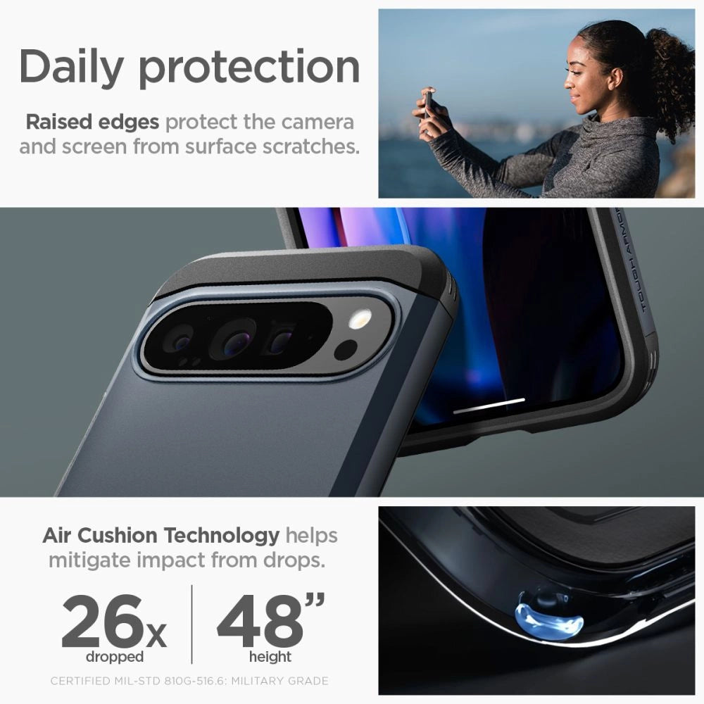 Spigen Tough Armor case for Google Pixel 9 Pro XL - graphite