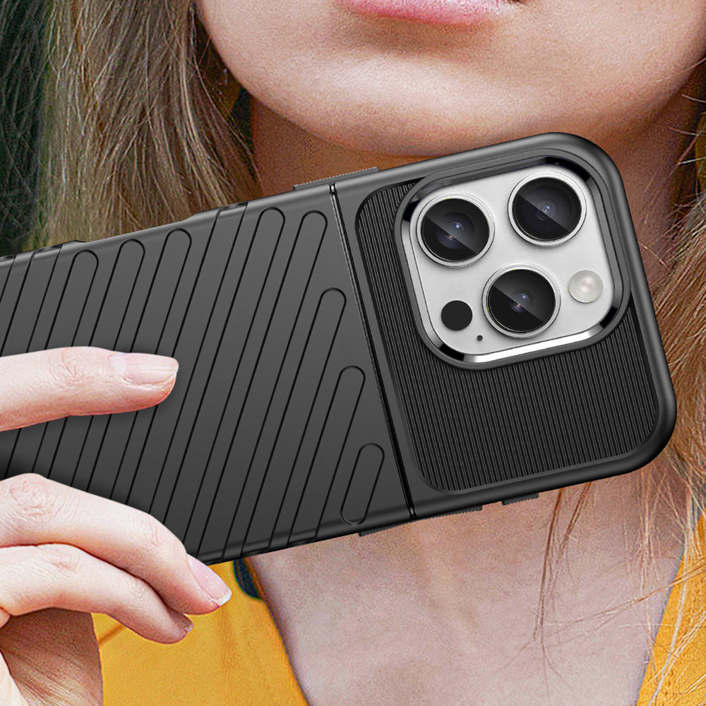 Thunder Case til iPhone 16 Pro Silicone Case - sort