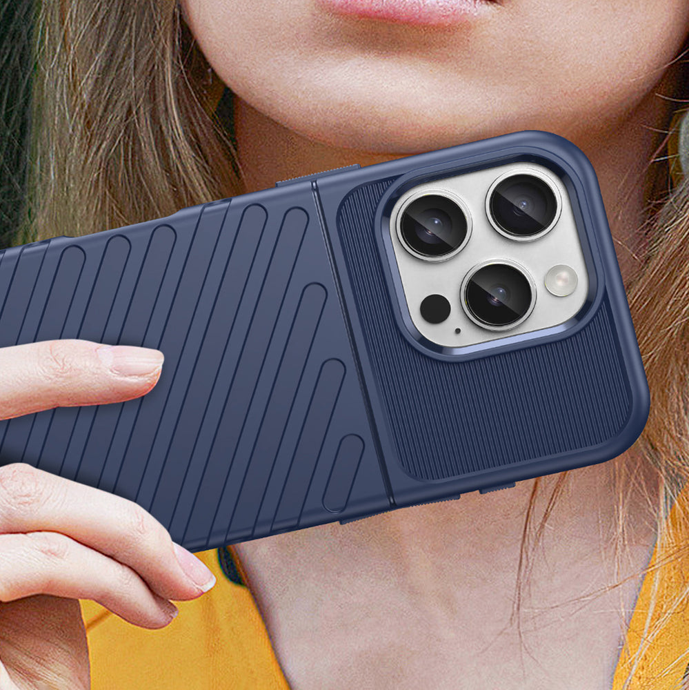 Thunder Case til iPhone 16 Pro Silicone Case - Blå