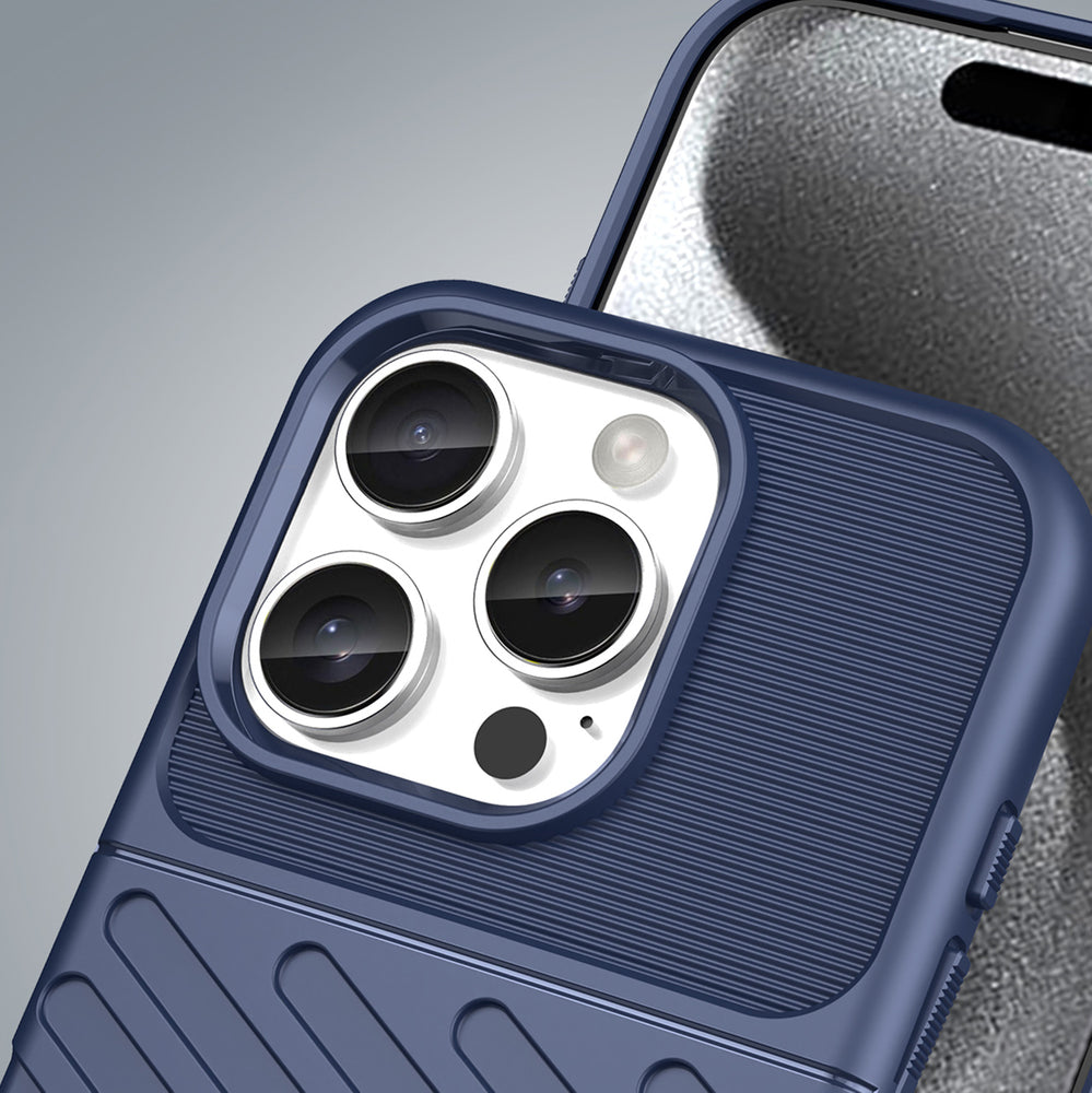 Thunder Case til iPhone 16 Pro Silicone Case - Blå