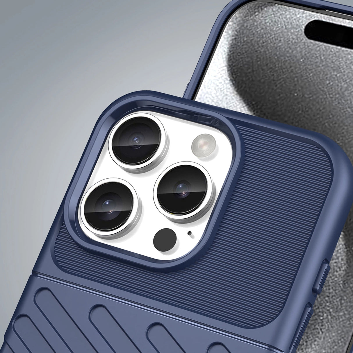 Thunder Case til iPhone 16 Pro Silicone Case - Blå