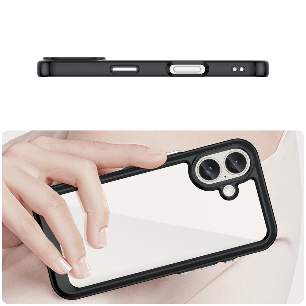 Outer Space Case med gelramme til iPhone 16 - sort