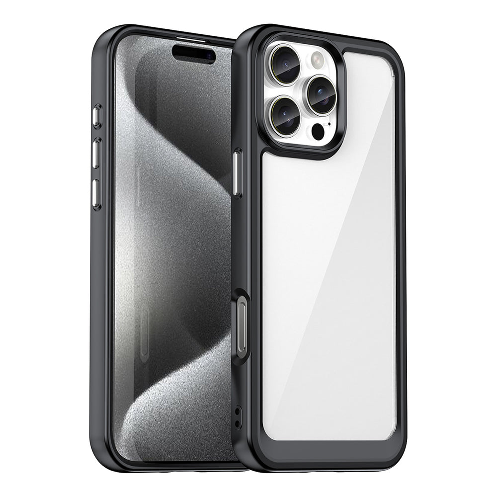 Outer Space Case med gelramme til iPhone 16 Pro Max - sort