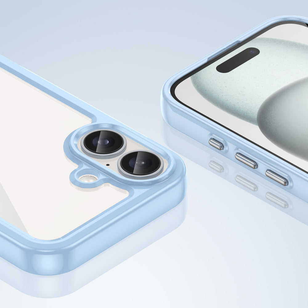 Outer Space Case med gelramme til iPhone 16 Plus - Blå