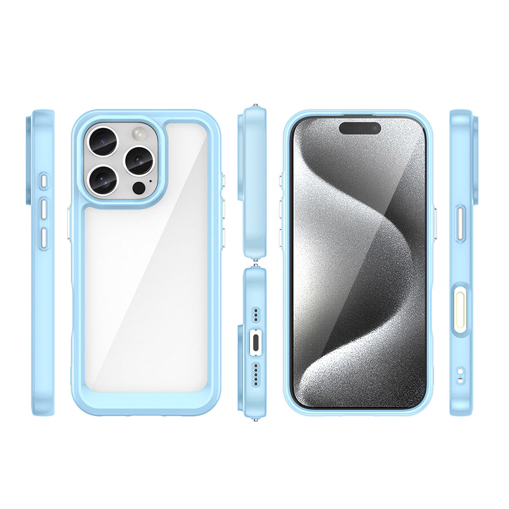 Outer Space Case med gelramme til iPhone 16 Pro - Blå