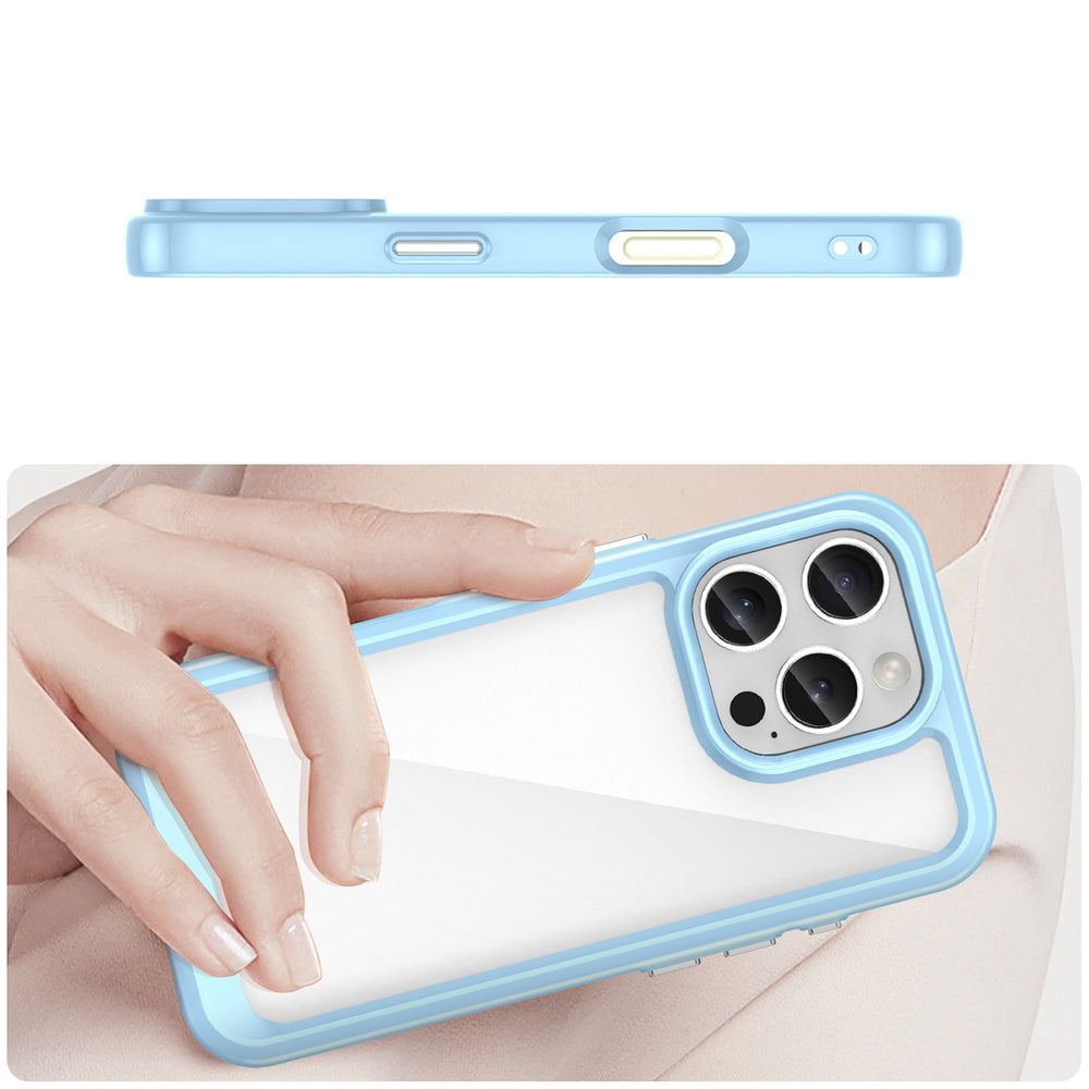 Outer Space Case med gelramme til iPhone 16 Pro - Blå