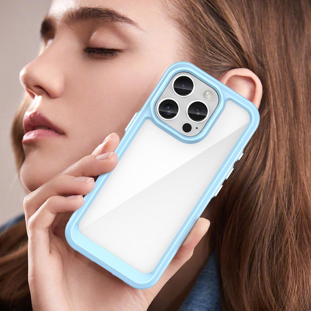 Outer Space Case med gelramme til iPhone 16 Pro Max - Blå