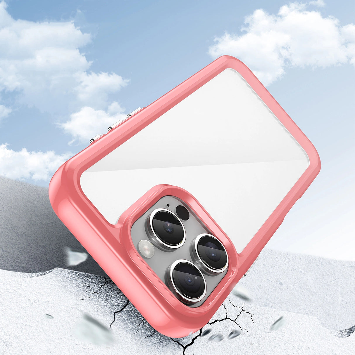 Outer Space Case with Gel Frame for iPhone 16 Pro - Red