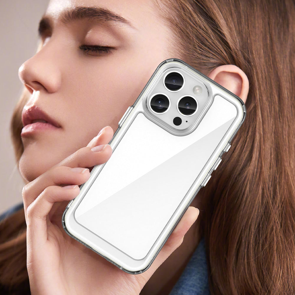 Udendørs rumkasse med gelramme til iPhone 16 Pro - klar