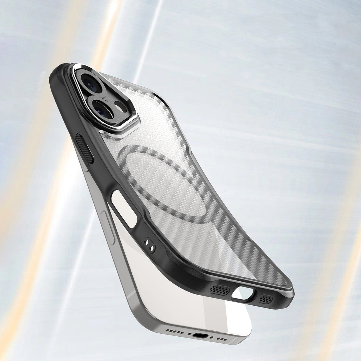 Leading Series MagSafe Silicone Case for iPhone 16 Plus - Black