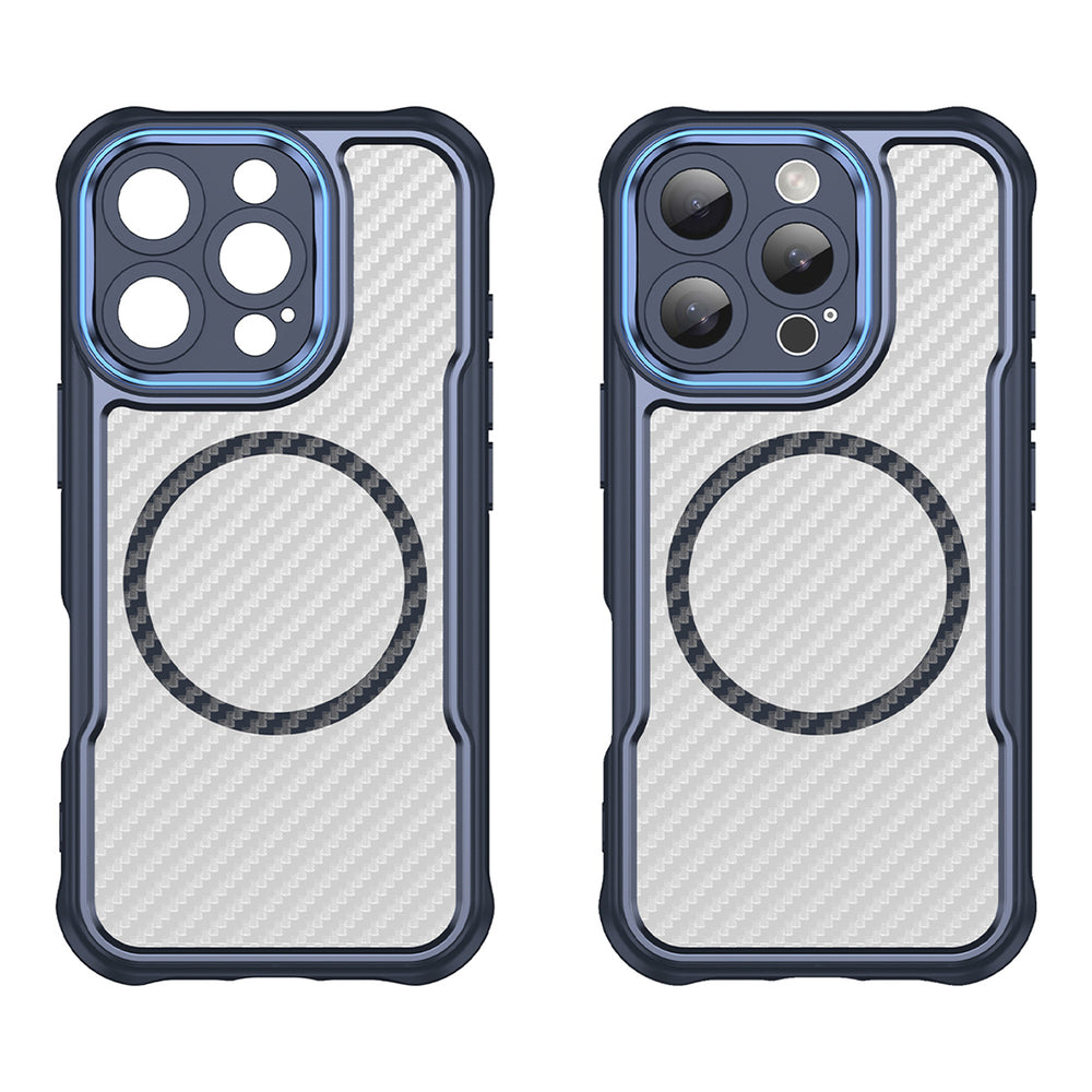 Ledende serie MagSafe Silicone Case til iPhone 16 Pro - Blå