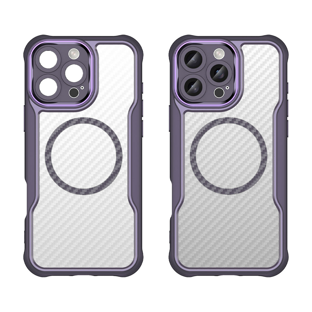 Ledende serie MagSafe Silicone Case til iPhone 16 Pro Max - lilla