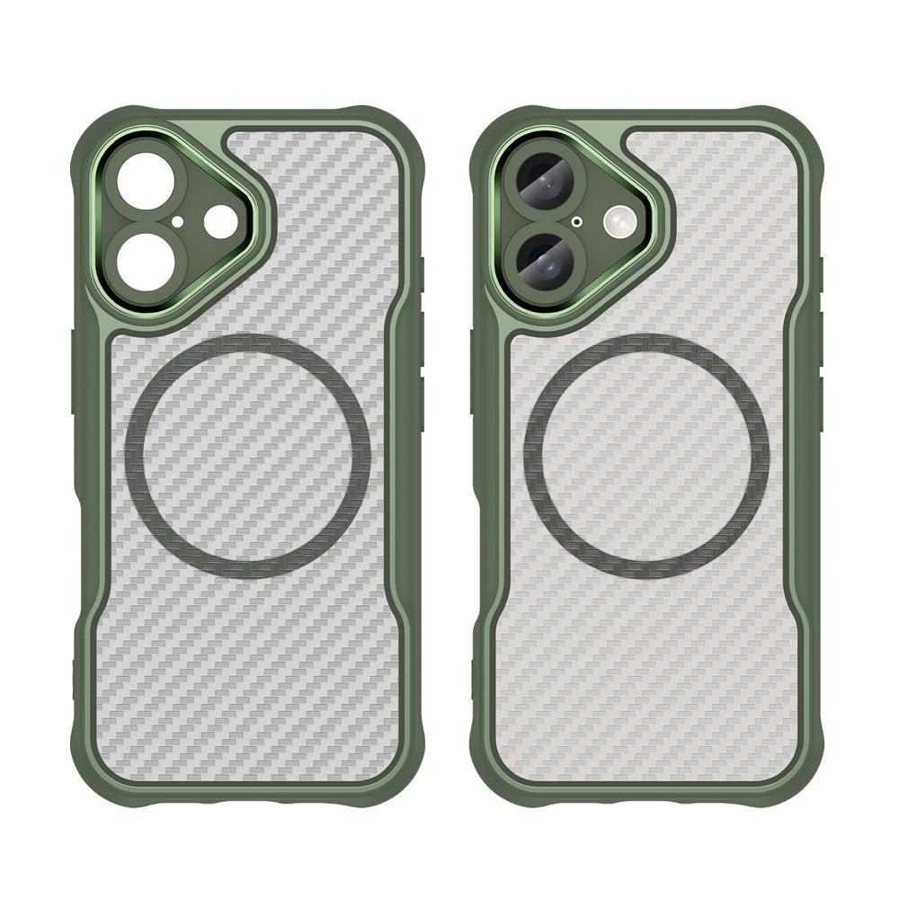 Ledende serie MagSafe Silicone Case til iPhone 16 - Grøn