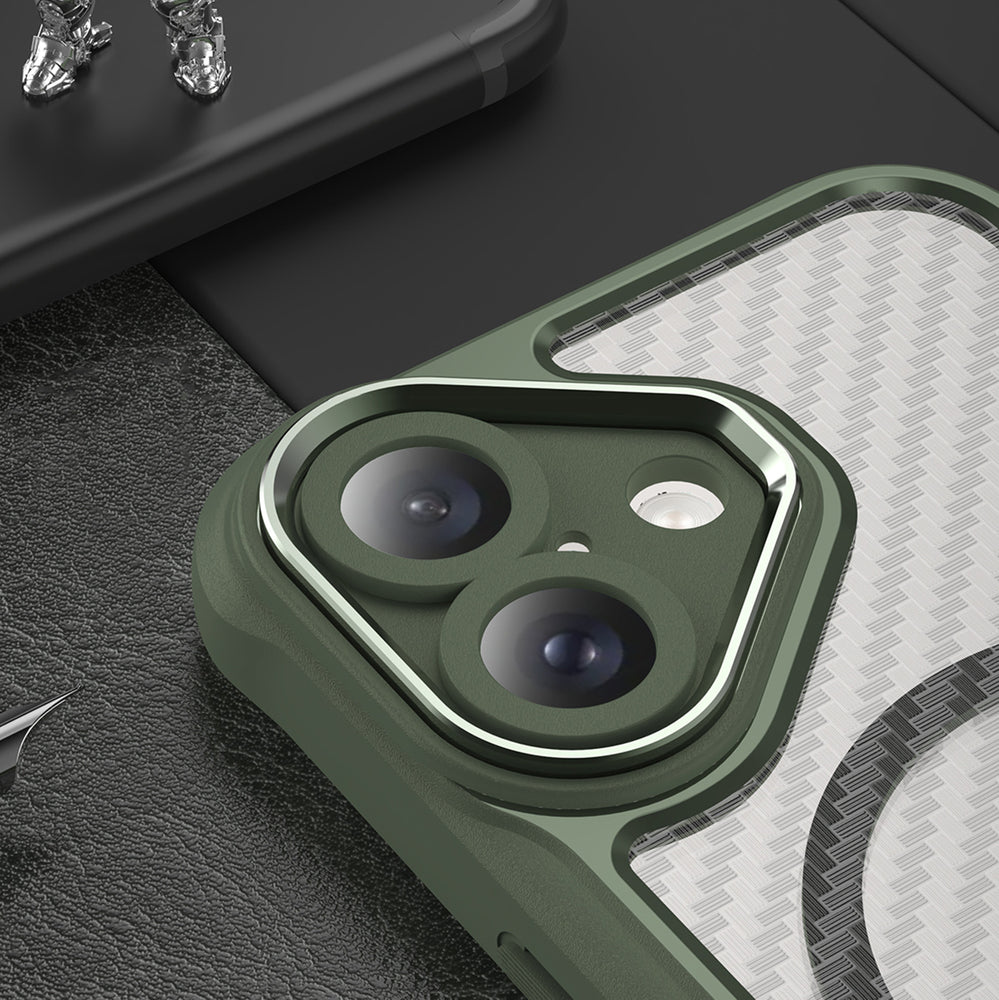 Ledende serie MagSafe Silicone Case til iPhone 16 Plus - Grøn