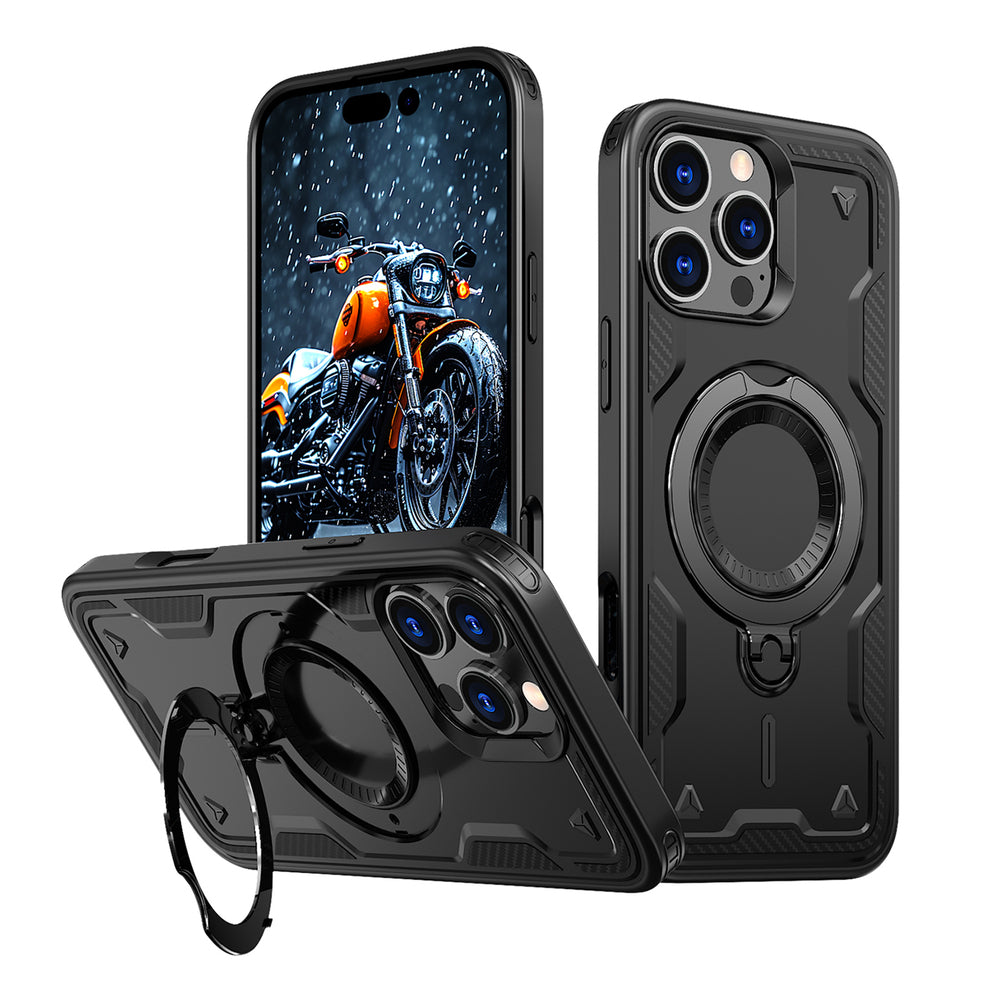 Hybrid Armor Trendy Case med MagSafe til iPhone 16 Pro - sort