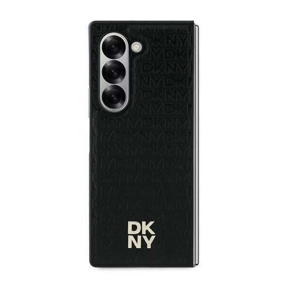 DKNY Repeat Pattern Stack Logo Case for Samsung Galaxy Z Fold6 - Black