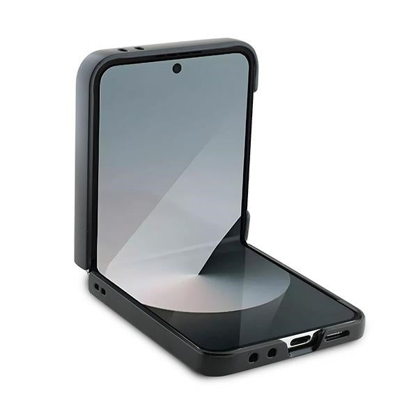 Guess læder 4G Metal Logo Case til Samsung Galaxy Z Flip 6 - Brown