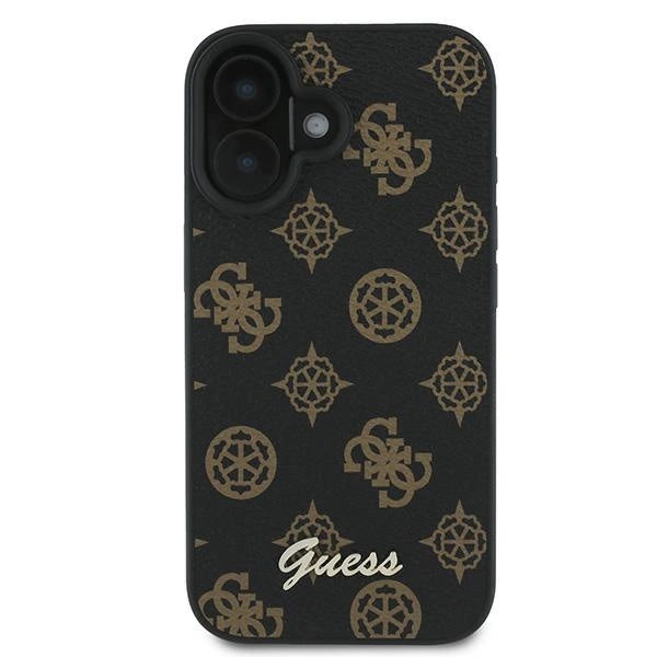 Guess Peony Script MagSafe iPhone 16 Plus-kasse - sort